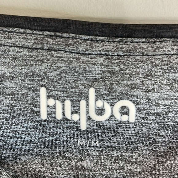 Reitmans Hyba Activewear Colorblock Leggings Black Grey Mesh Panel M - Picture 5 of 13